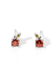 Mandarin Studs | Silver