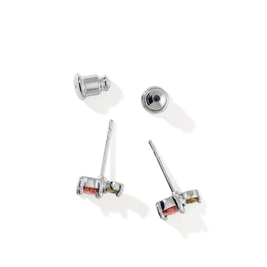 Mandarin Studs | Silver