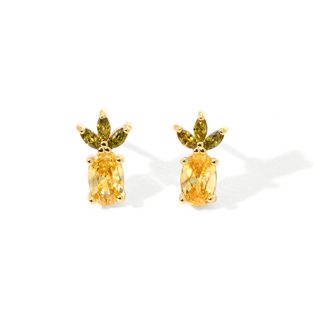 Lady Luck Pineapple Studs | Gold
