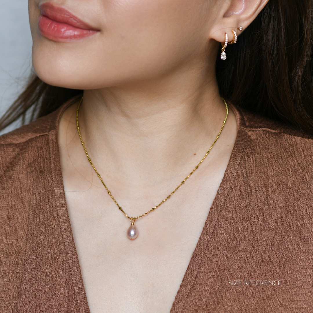 Anya Pink Pearl Necklace