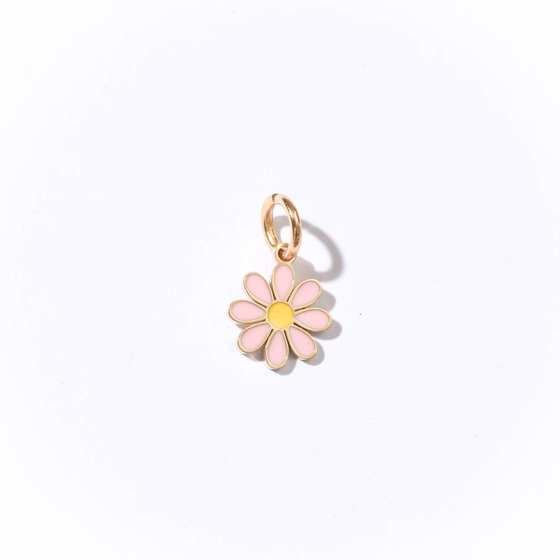 Hello Daisy Charm | Pink Gold