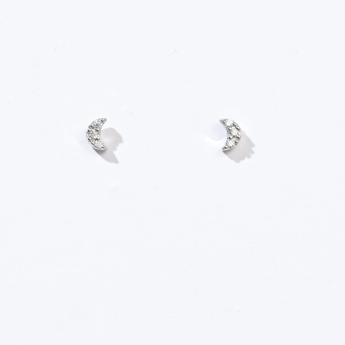 Luna Moon Studs | Silver