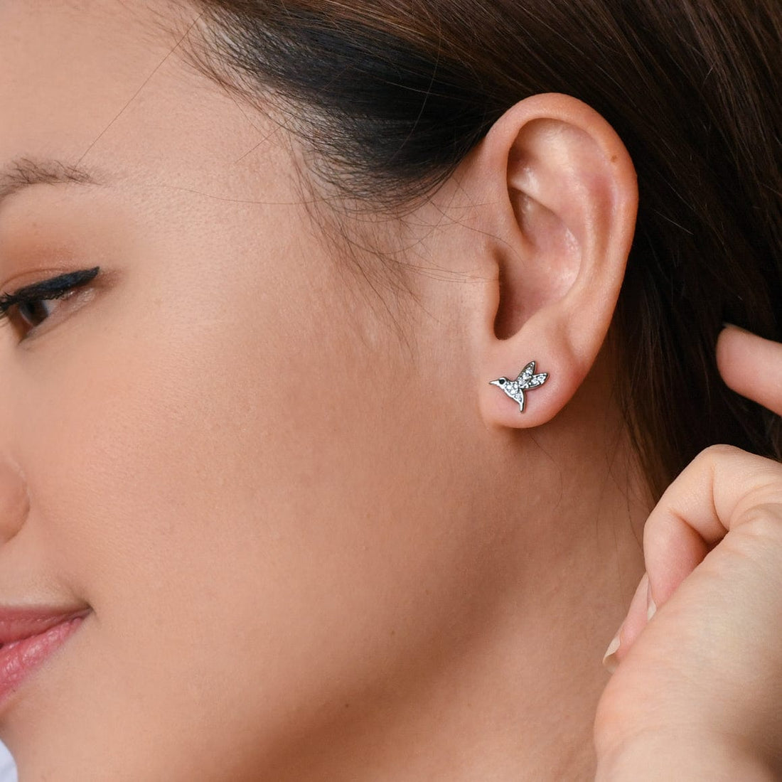 Hummingbird Stud | Silver