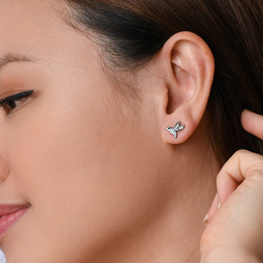 Hummingbird Stud | Silver