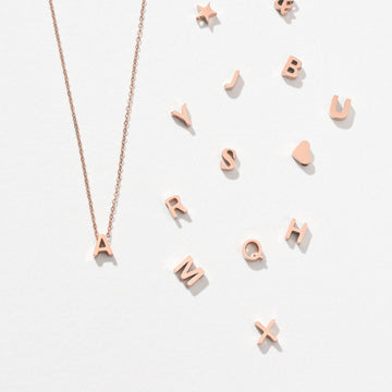 Love Letter Necklace Rose Gold