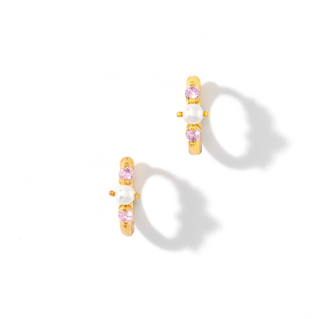 Sophia Pearl Huggies | Pink