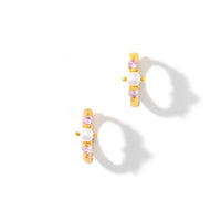 Sophia Pearl Huggies | Pink