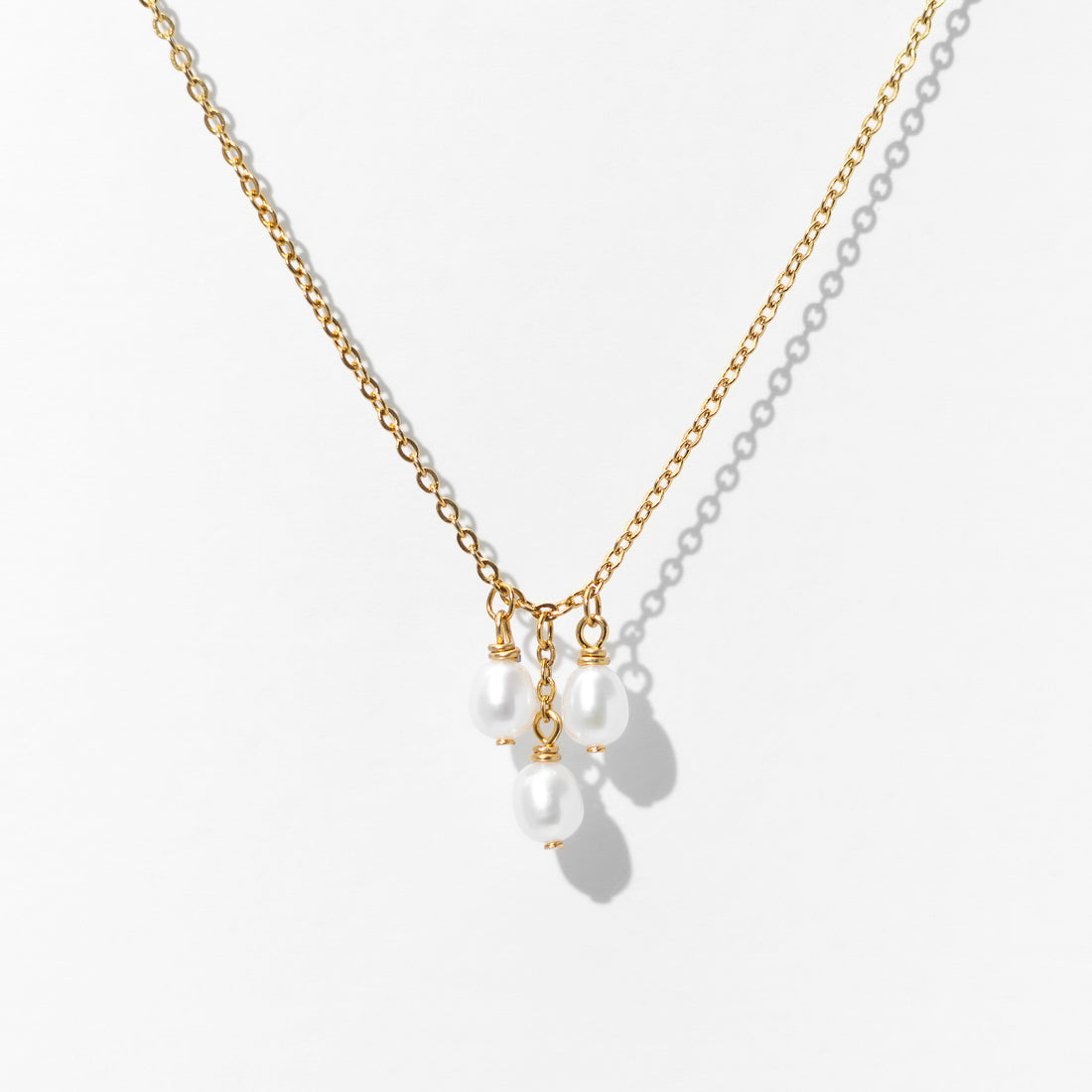 Lune Triple Pearl Necklace