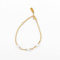 Lune Triple Pearl Bracelet