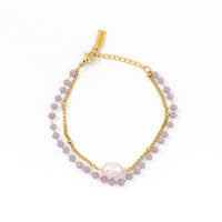 Aveline Pink Pearl Bracelet