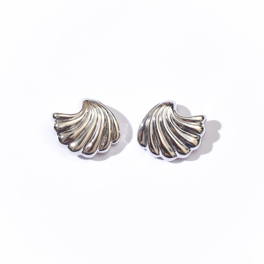 Kiera Shell Studs | Silver