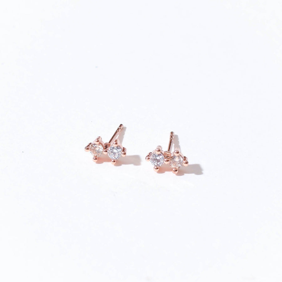 Hazel Studs | Rose Gold