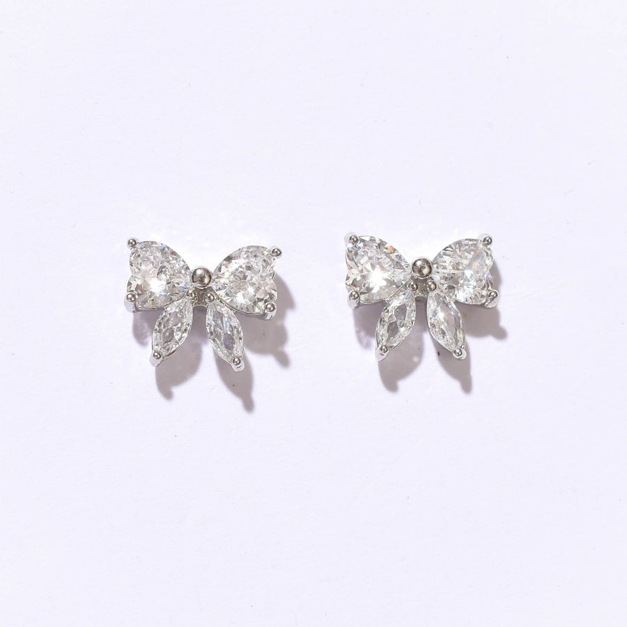 Christy Bow Studs | Silver