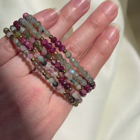 Kenna Bracelet in Tourmaline+Brown Chalcedony