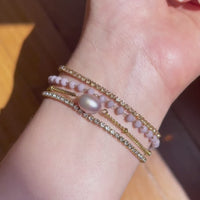 Aveline Pink Pearl Bracelet