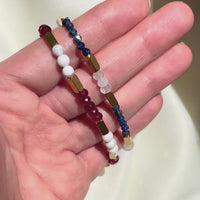 Kendra Bracelet in White Howlite+Chalcedony