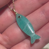 Finny 9.5 carat Amazonite 1 (S925)