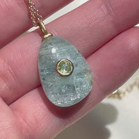 Erin 16.5 carat Aquamarine with Peridot (S925)