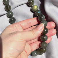 Michelle Giant Labradorite Choker | Toggle