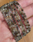 Shanine Bracelet | Prehnite with Black Tourmaline