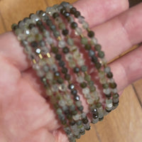 Shanine Bracelet | Prehnite with Black Tourmaline