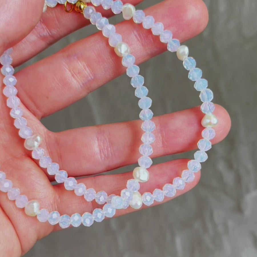 Fiona Opalescent Pearl Necklace