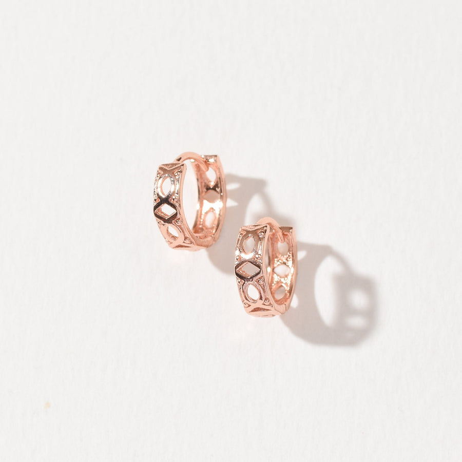 Sage Hoop | Rose Gold
