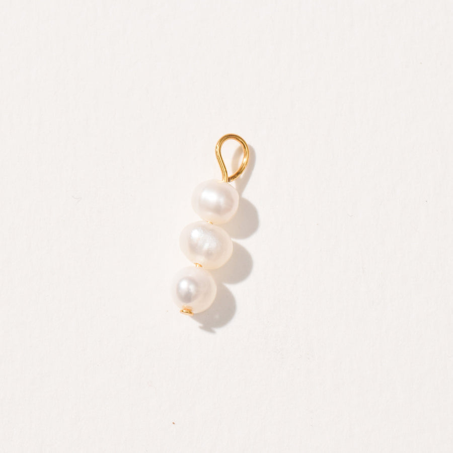 The Feather Pearl Charm