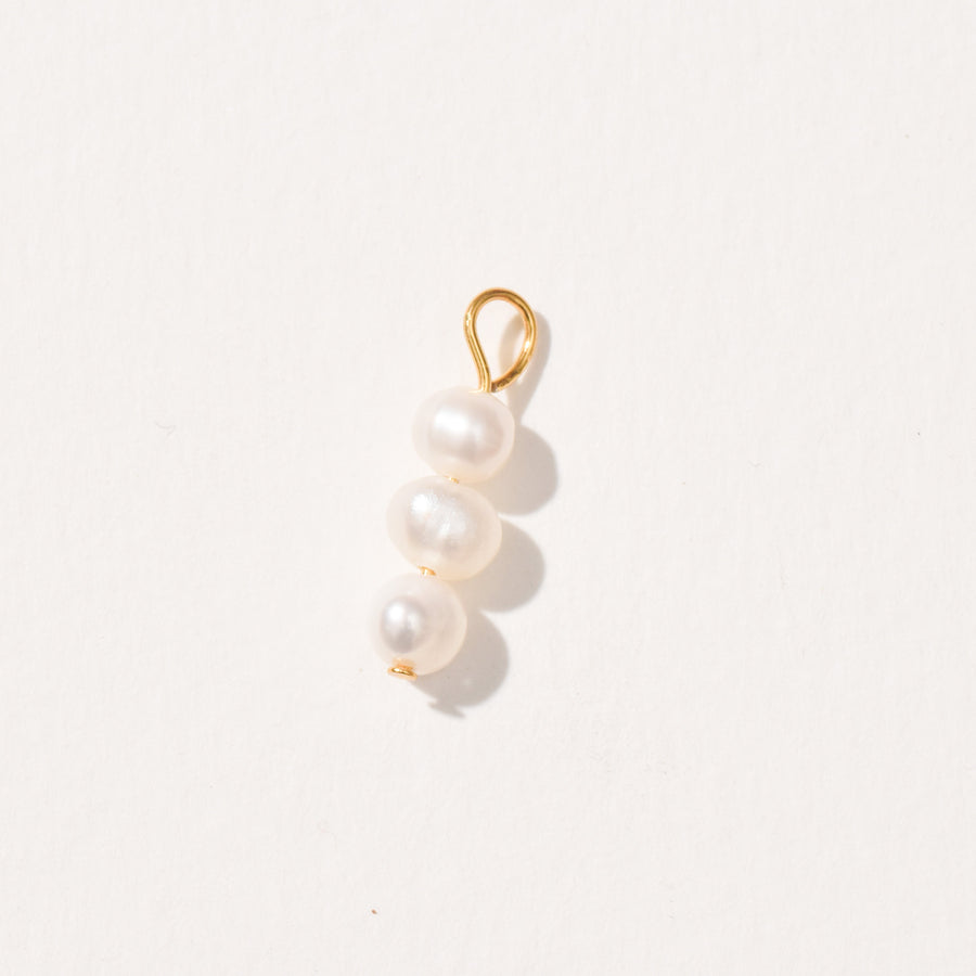 The Feather Pearl Charm