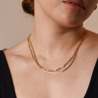 Charlene Paper Clip Necklace