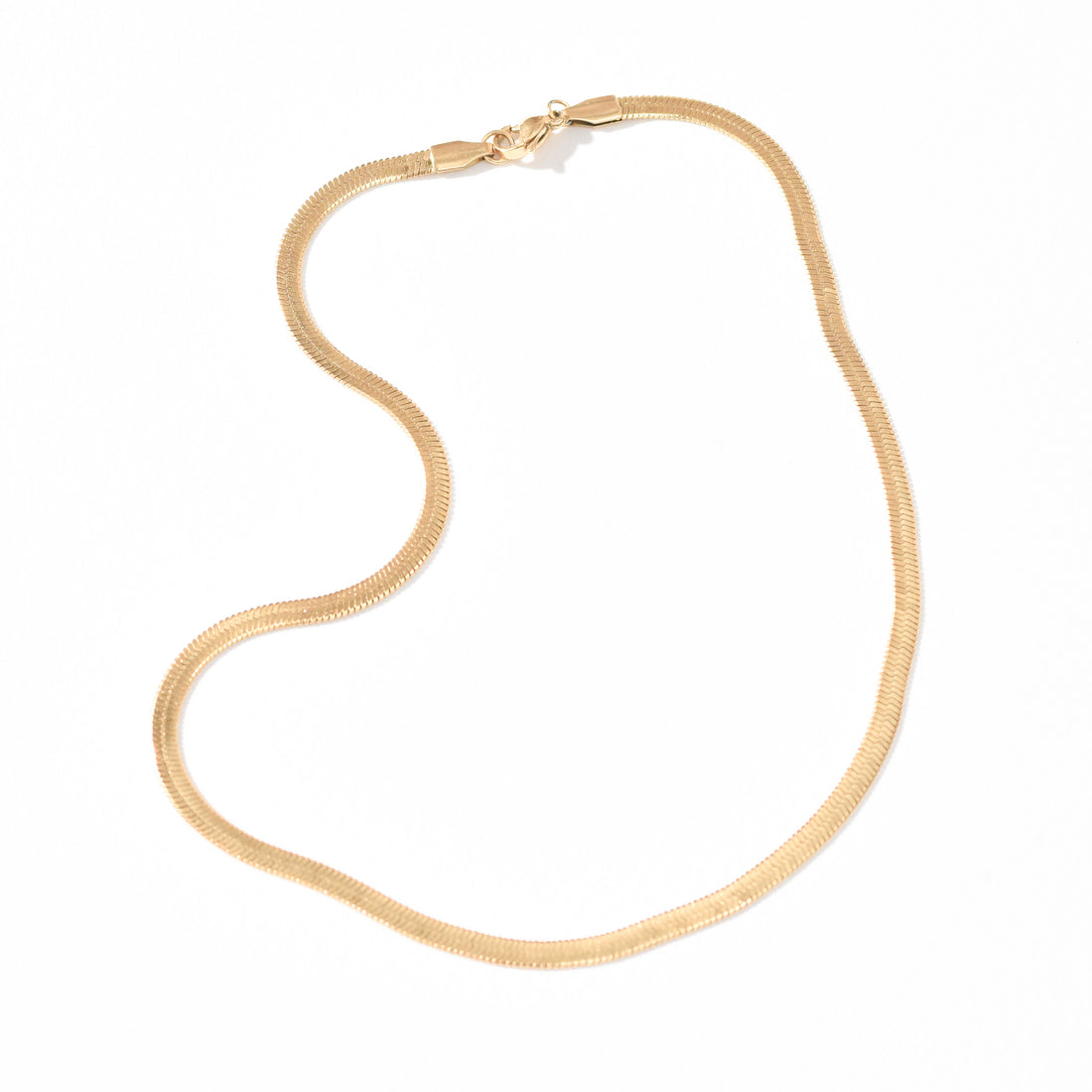 Ally Herringbone Necklace | Gold