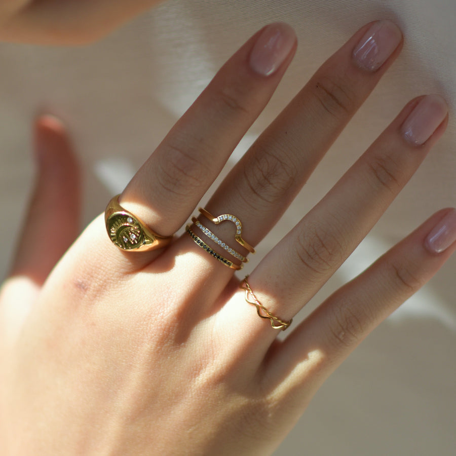 Harper Ring | Onyx