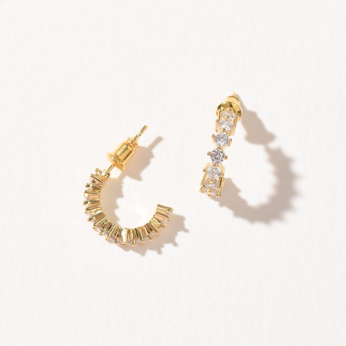 Ariana Embellished Hoop | Gold