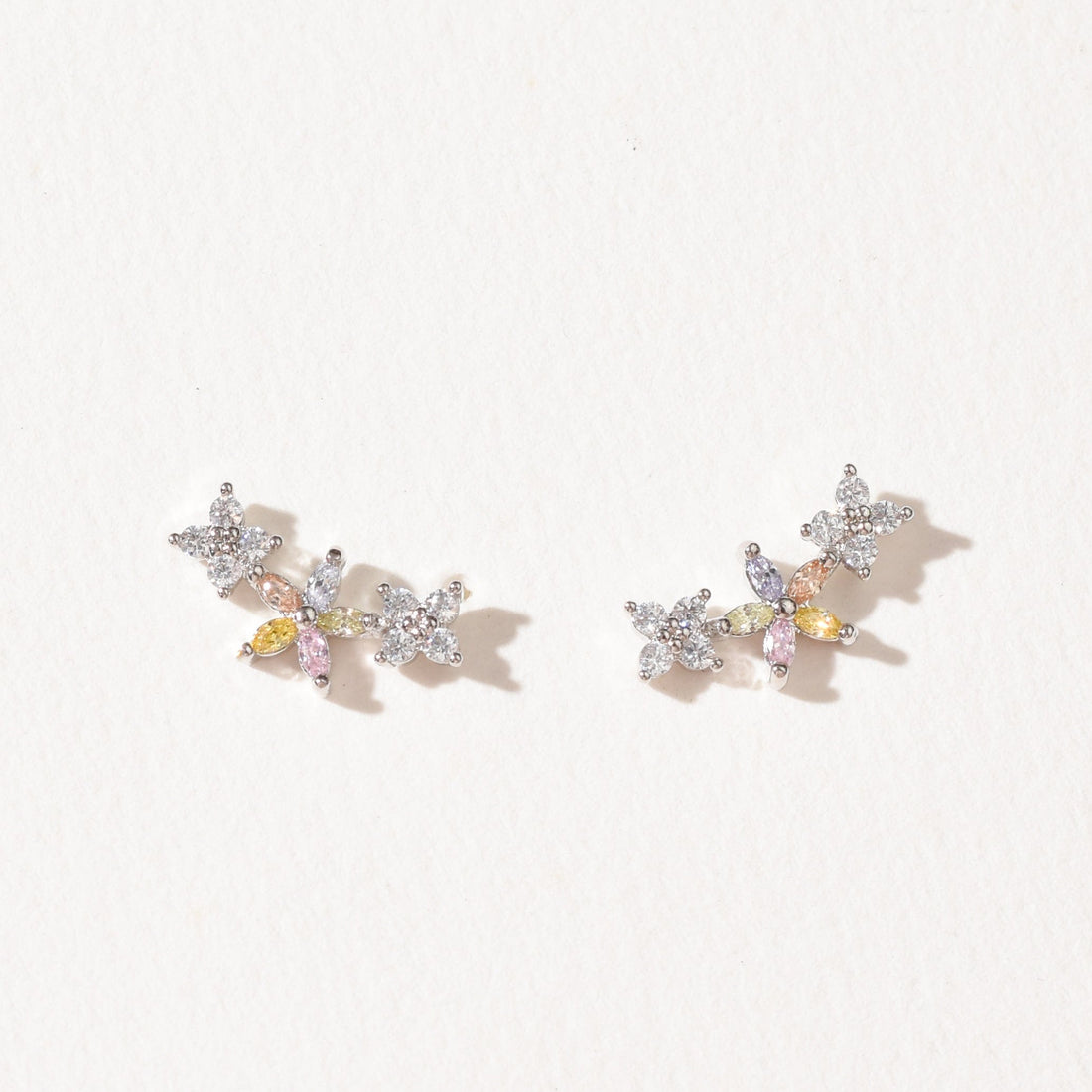 Raya Flower Stud | Silver