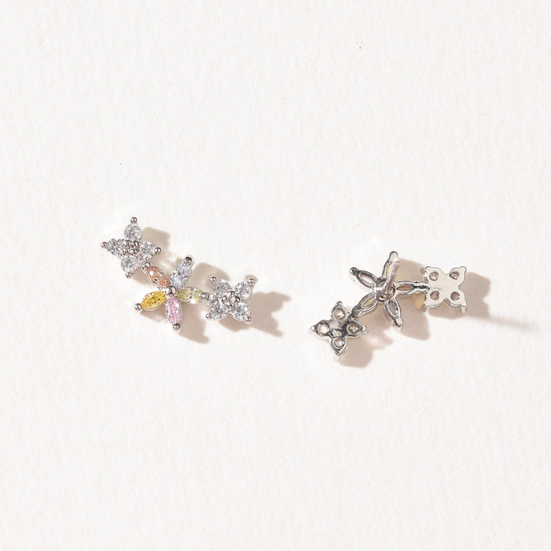 Raya Flower Stud | Silver