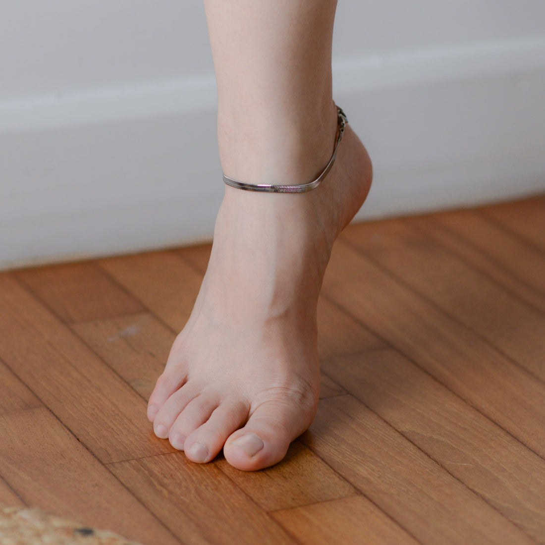 Ally 4MM Anklet | Silver