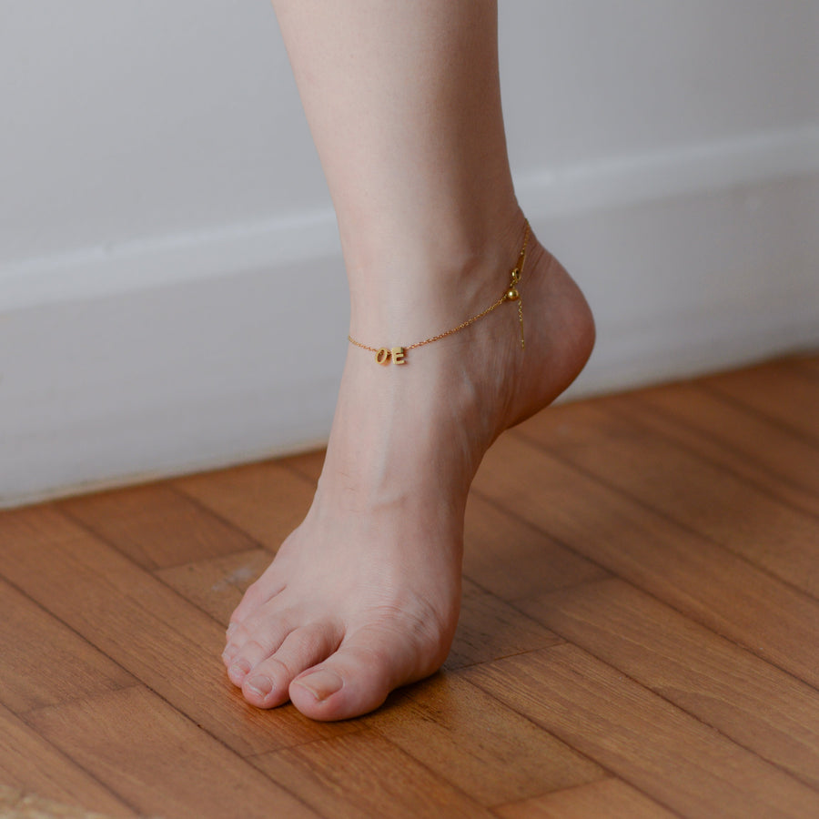 Love Letter Bracelet/Anklet | Gold