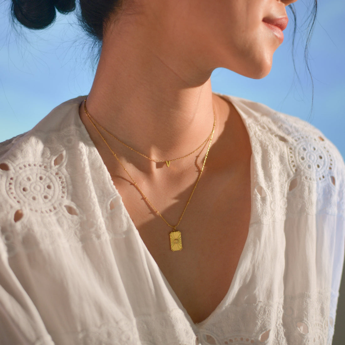 Love Letter Necklace | Gold