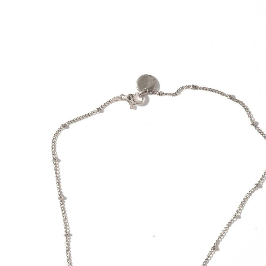 Lara Baby Beaded Necklace | Silver