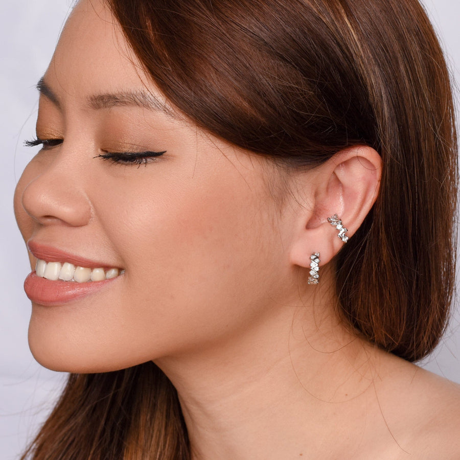 Zoe Hoops | Silver