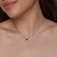 Birthstone Necklace | Silver