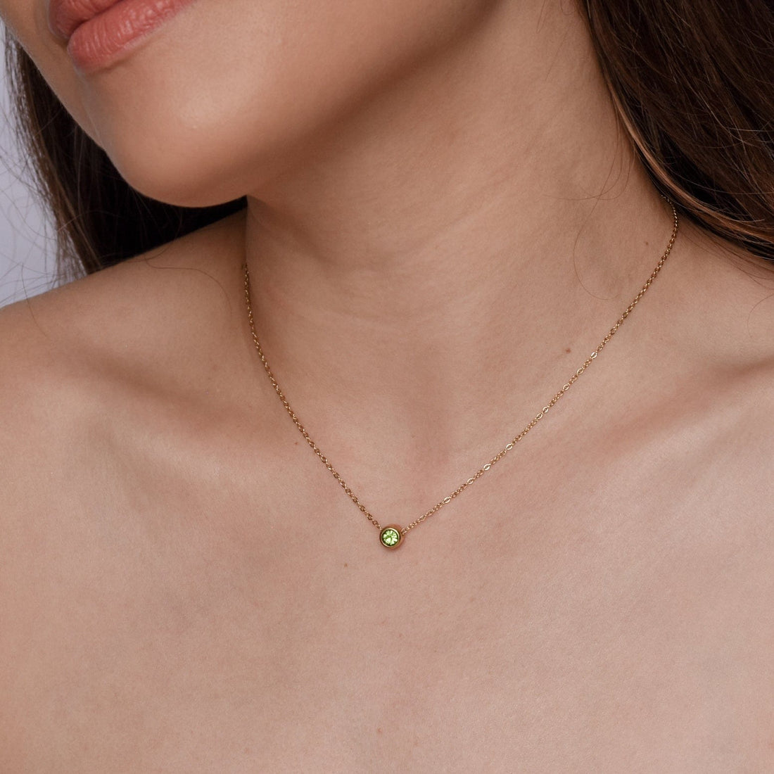 Birthstone Necklace | Gold