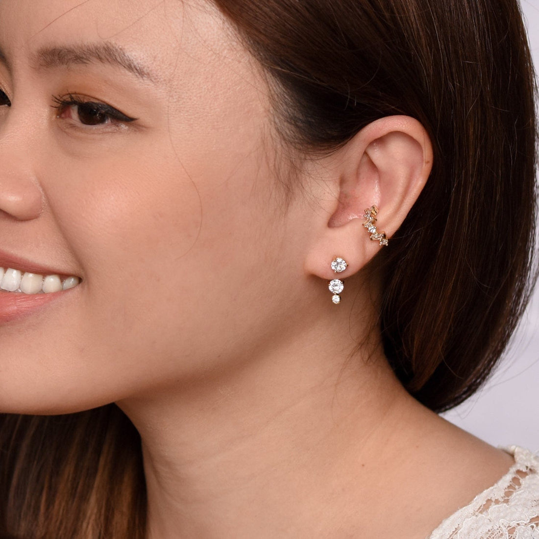 Linda Ear Jacket | Gold