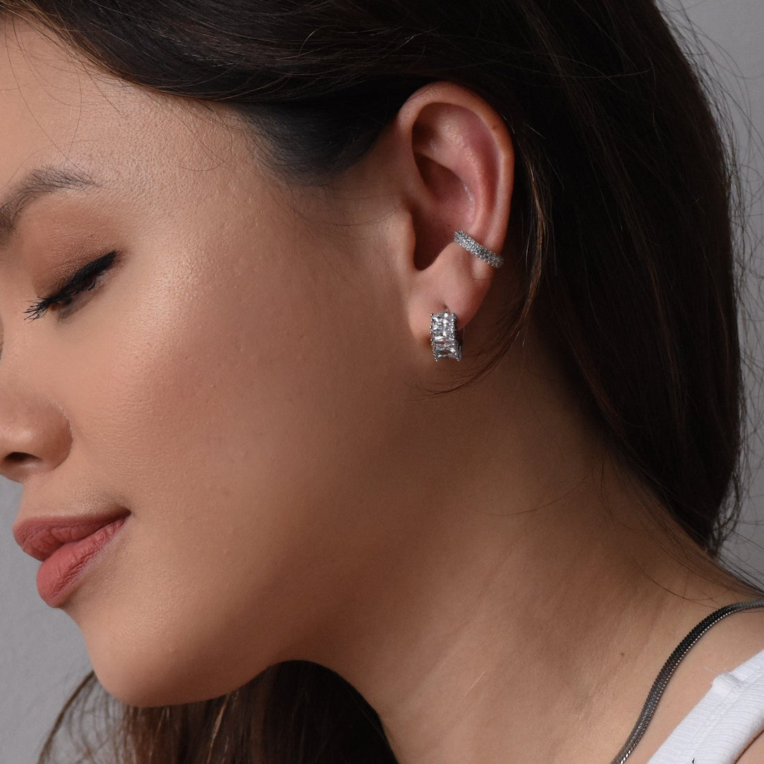 Jada Hoop | Clear Platinum