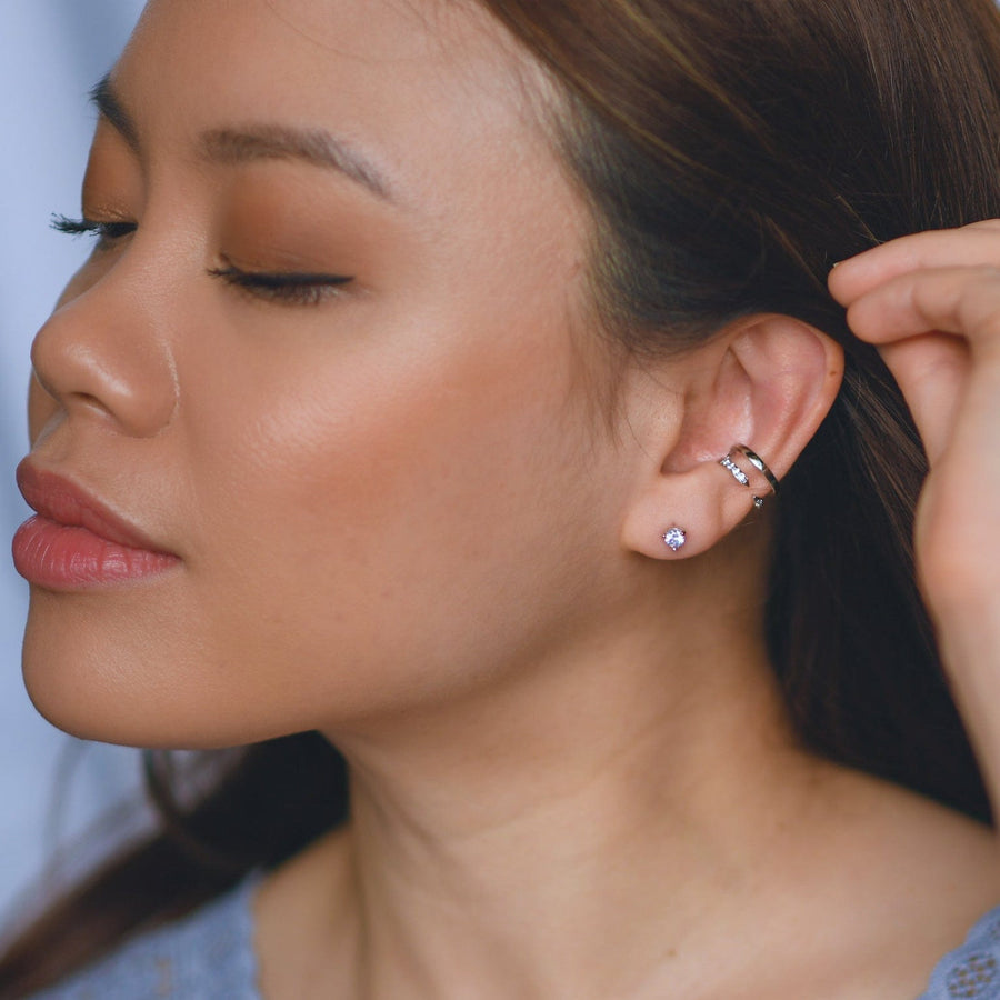 Water Lily Ear Jacket | Silver