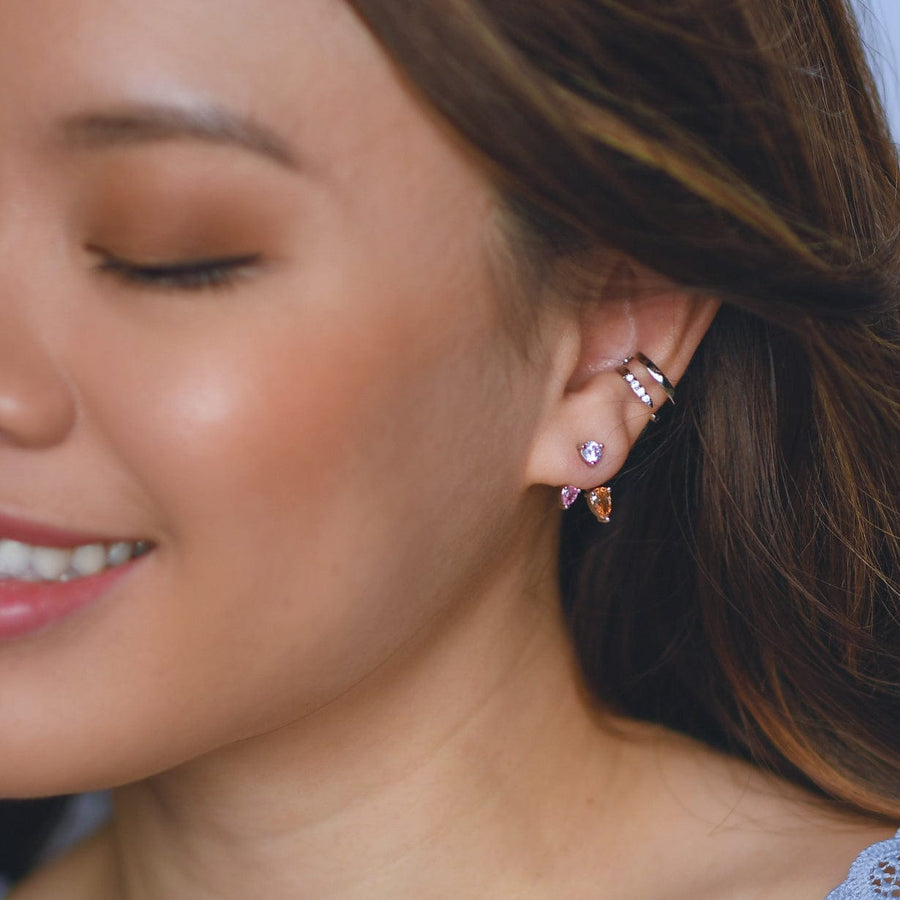 Water Lily Ear Jacket | Silver