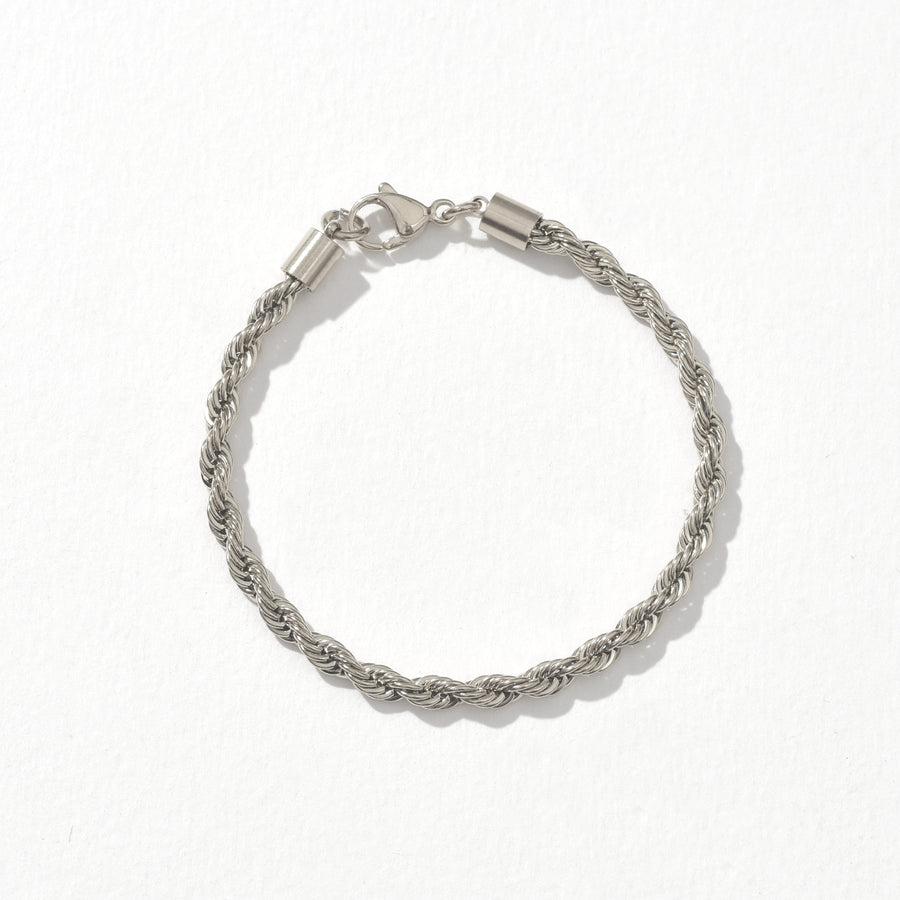 Lucia Rope Bracelet/Anklet | Silver