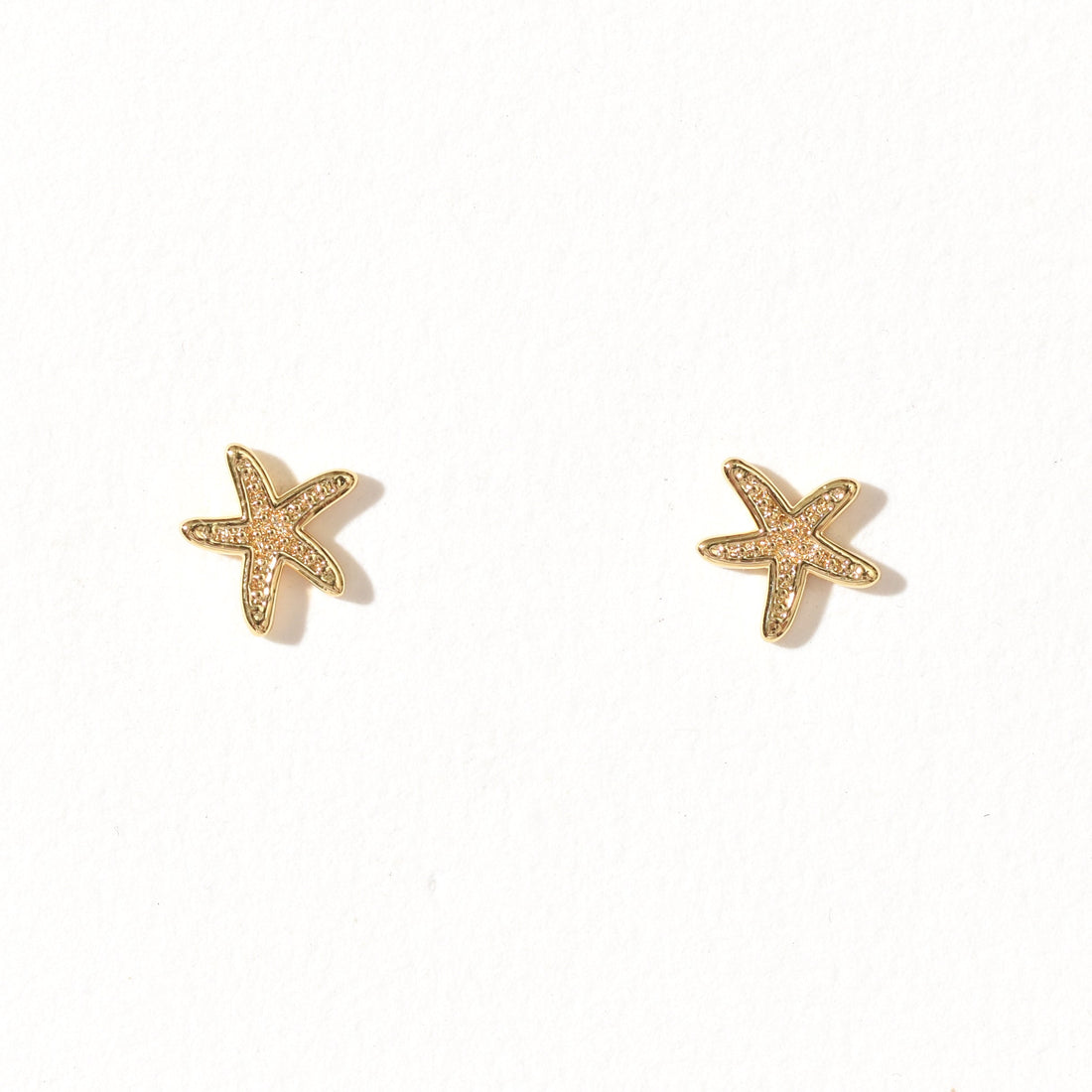 Peach Starfish Stud  | Gold
