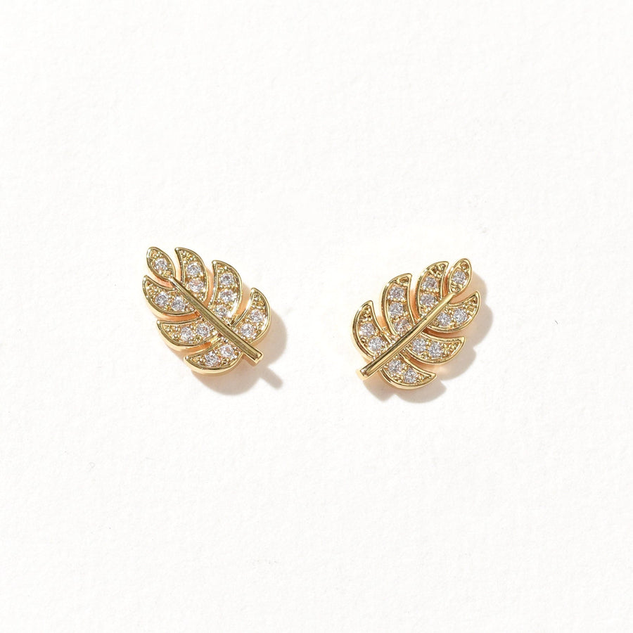 Daun Monstera Stud | Gold