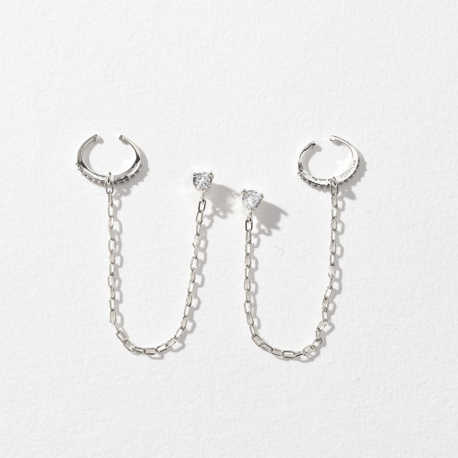 Zeta Cuff Stud | Silver